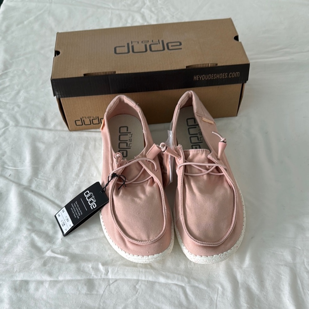 Hey Dude Women's Light Pink Loafers